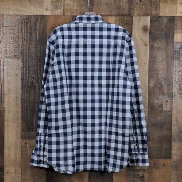 Sovereign Code Blue Button Up Shirt Size L - Picture 2 of 5